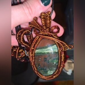 Wire wrapped Jasper necklace